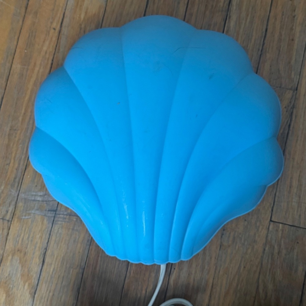 IKEA SMILA SNACKA Blue Seashell Wall Lamp Kids Room Nautical Coastal V0502